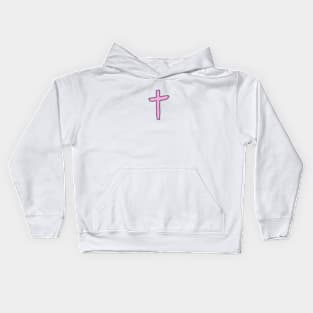 Pink Cross Kids Hoodie